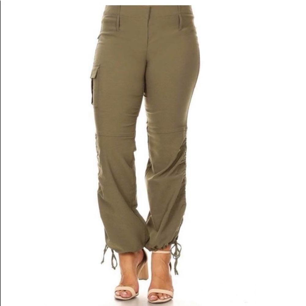 Olive green cargo pants